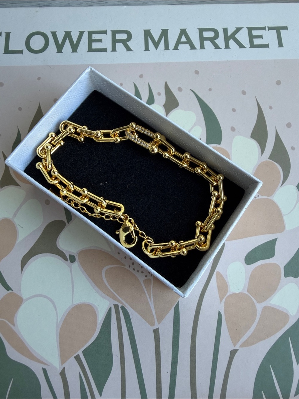 Gold Link Chain Bracelet